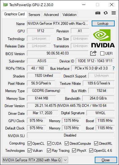 Gpu best sale z 2060